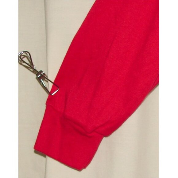 Vtg International Sportswear Mock Neck Pullover TOP, Plus Sz 2X, Red - Picture 3 of 6